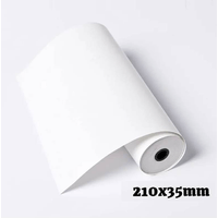 Paquete de 5 rollos papel térmico 210x35mm 55g fax A4