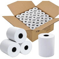 Caja 100 rollos 57x45 contómetro papel térmico 57x45mm 55gr