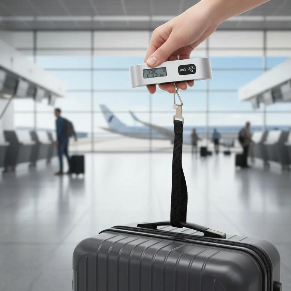 Balanza portátil de mano digital hasta 50kg para maleta de viaje Luggage OCS-11