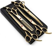 Set de 4 tijeras para perros PURPLE DRAGON 8 pulgadas