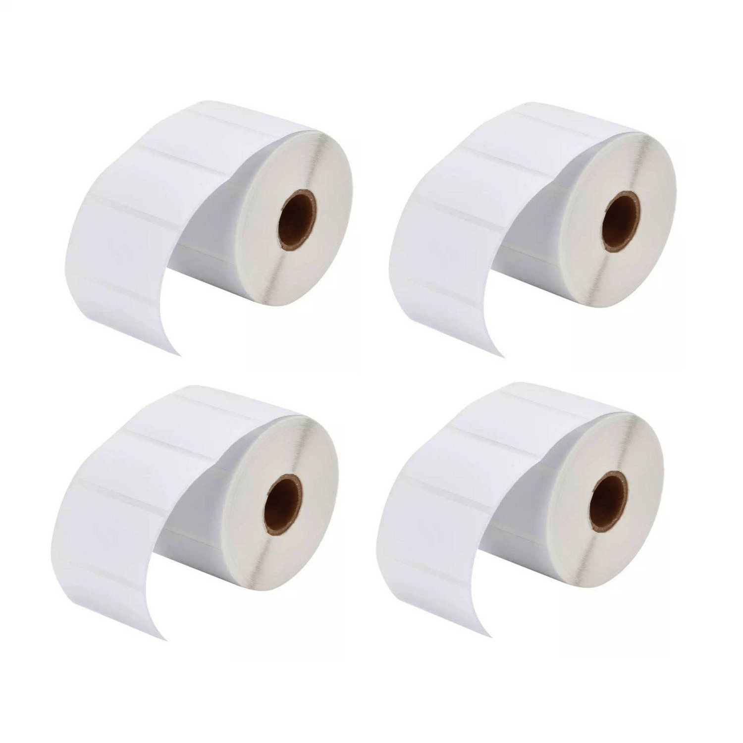 04 rollos de 1000 etiquetas adhesivas térmico 50x25mm 2x1pulgadas