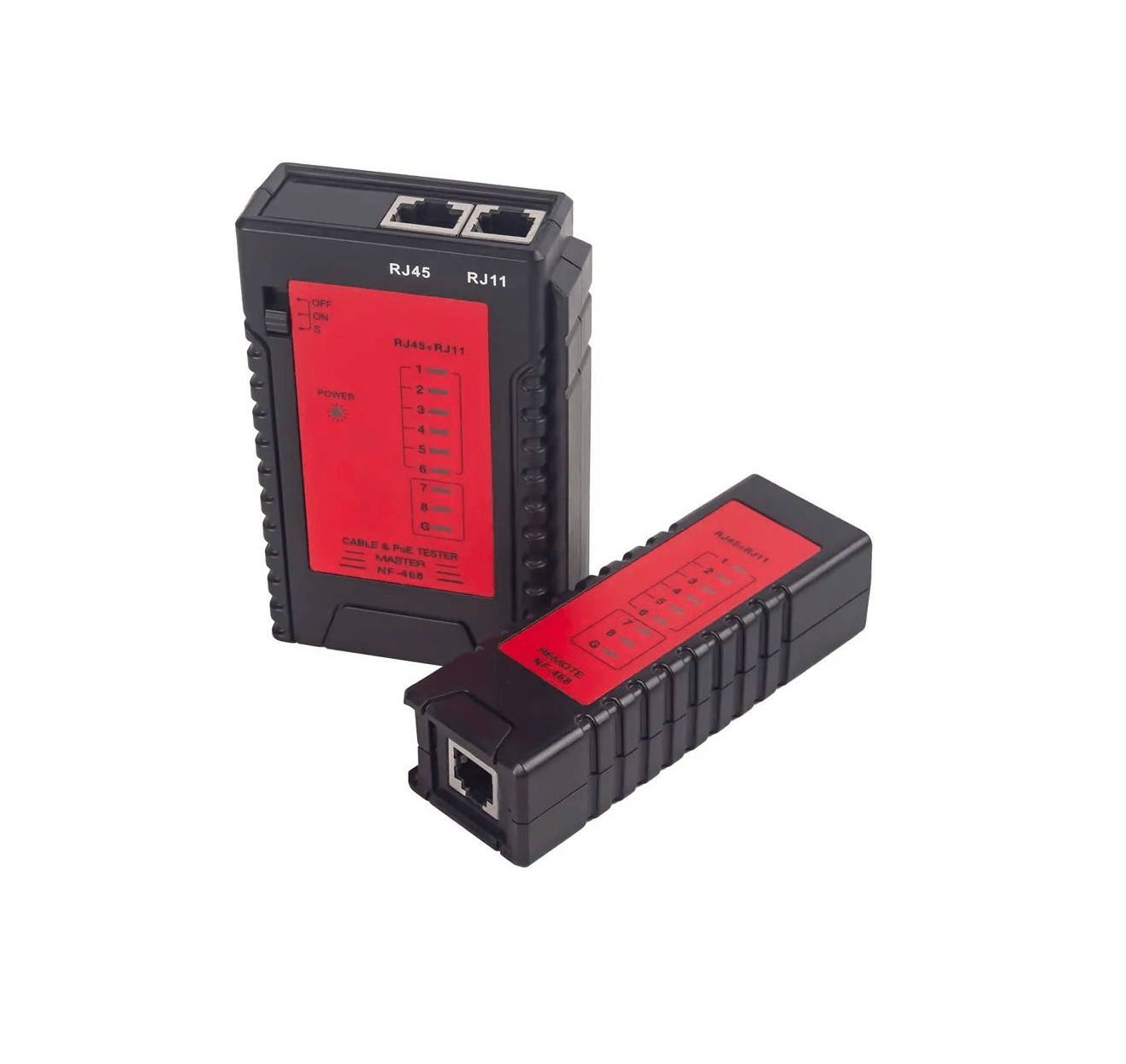 Testeador Probador Cable De Red Lan Rj45 Rj11 con batería NF-468