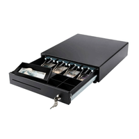 Gaveta cajón dinero metálico caja registradora 33.5x37cm 4 pisabilletes 5 monederos M330S