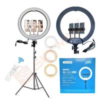Aro anillo luz led 46cm  Tripode 2.10 mt  3 Soportes de Celular