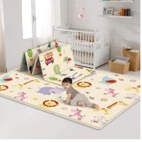 Alfombra de Juego para Bebé Plegable Portátil Reversible