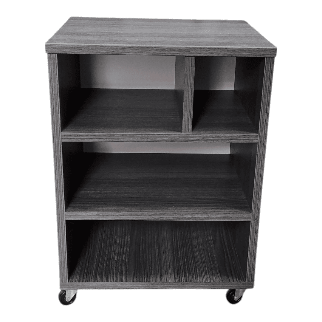Mueble Auxiliar para impresora de melamina Roble gris