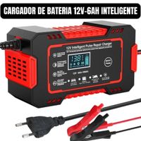 CARGADOR DE BATERIA DE 12 VOLTIOS 6 AMPERIOS PARA MOTO Y AUTO