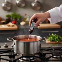 Termómetro Digital de Cocina Alimentos Carne Líquidos solidos 23.5cm