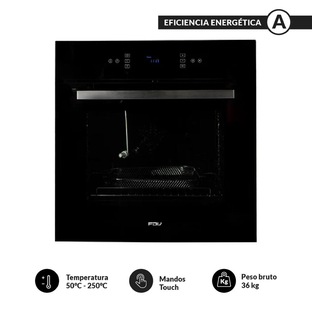 Horno Empotrable Eléctrico Fdv 70L Air Fyer Touch