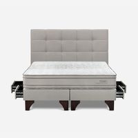Dormitorio Con Cajones Tempo Plus Queen Issey Niebla