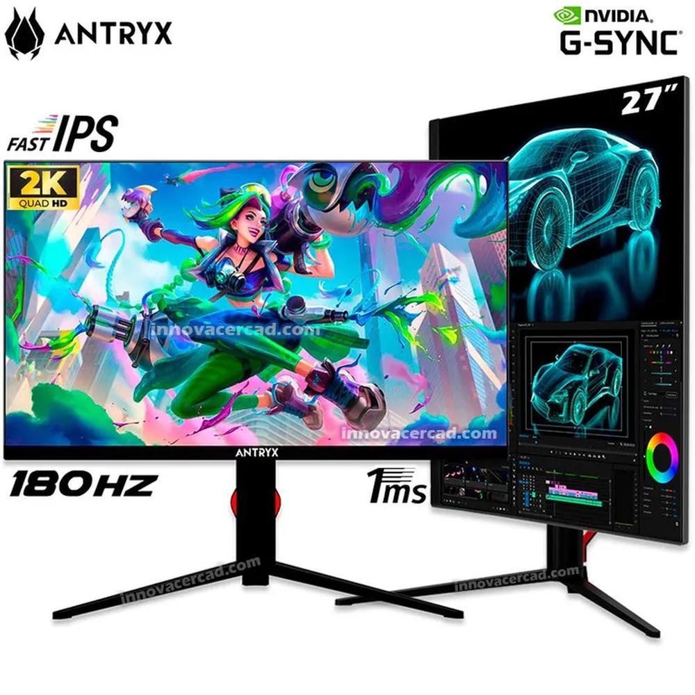 MONITOR ANTRYX VISION IPX272QGT, 27"" FAST IPS, 2K, 180 Hz, 1ms, G-Sync.