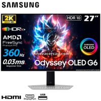 Monitor Samsung LS27DG600SLXPE 27 Odyssey OLED G6 2K QHD 360HZ, 0.3MS
