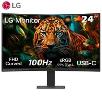Monitor LG 24U421A-B Curvo 1500R 238 FHD VA HDMI  USB-C 15W