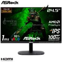 Monitor Gaming CL25FF ASRock 25 Full HD IPS 100hz 1Ms AMD FreeSync.