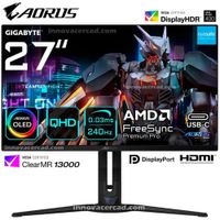 Monitor 27 Gigabyte AORUS FO27Q2 2K QHD OLED, 240HZ, 0.3MS, Pivot