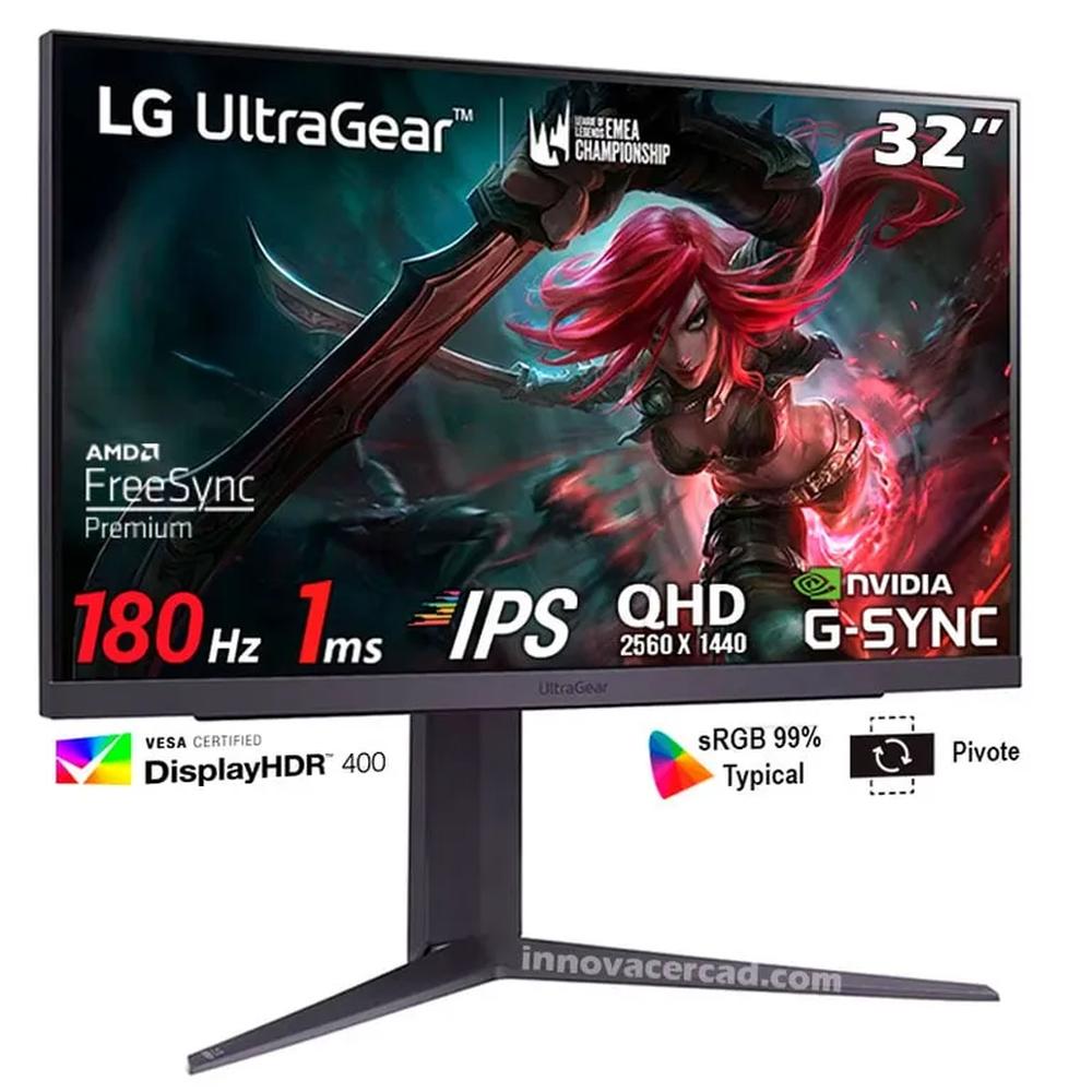 Monitor LG 32GS75Q-B 32 UltraGear IPS QHD 180Hz 1ms G-Sync