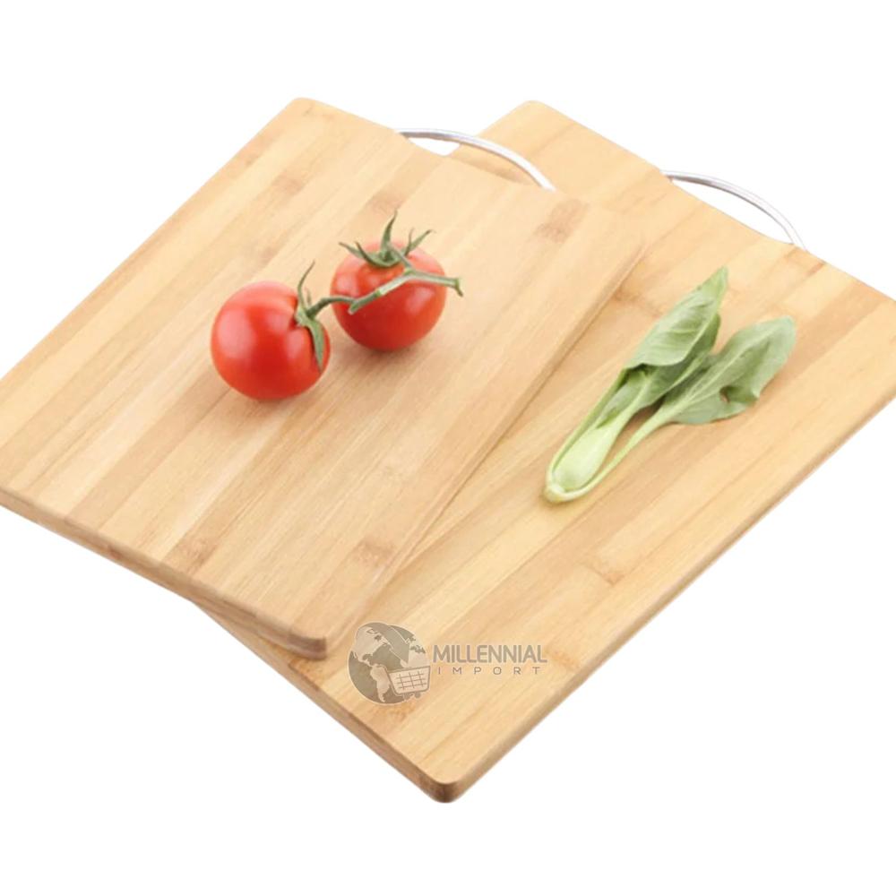 Tabla de Picar de Bambú Ecológica y Duradera con Asa 34cm
