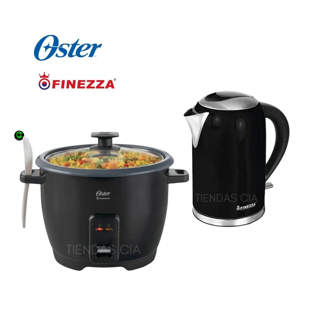Combo Hervidor Finezza FZ-630H y Olla Arrocera Oster 10 Tazas