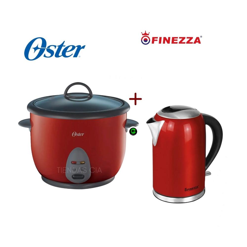 Combo Hervidor Finezza FZ-630H 2L y Olla Arrocera Oster