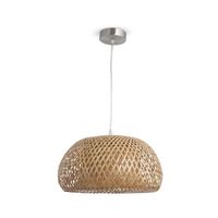 Lámpara colgante Bamboo 1 luz marrón