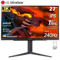 Monitor Gaming LG UltraGear  27GR83Q-B 27"", IPS 2K QHD 240Hz 1ms G-sync