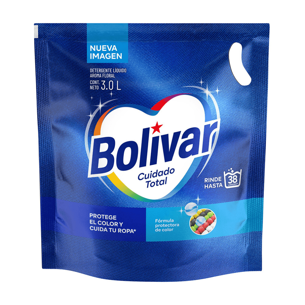 Detergente líquido Bolivar Cuidado Total 3 litros