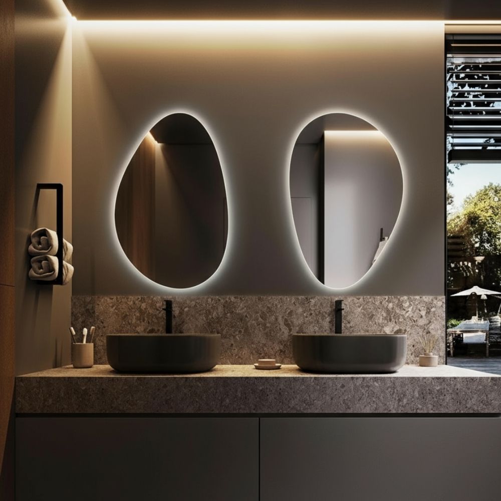 Espejo Led Asimetrico Tokio 70x50cm Espejos Monterrey