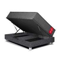 Cama Boxet Su Majestad 2 Plazas Charcoal Paraiso