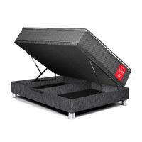 Cama Boxet Super Star 2 Plazas Charcoal Paraiso