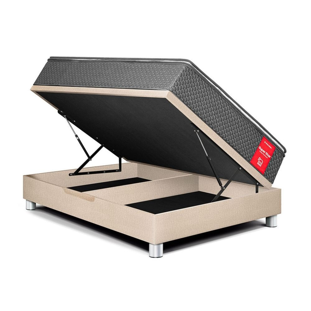 Cama Boxet Super Star 1.5 Plazas Champagne Paraiso