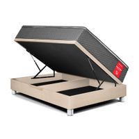 Cama Boxet Super Star 2 Plazas Champagne Paraiso