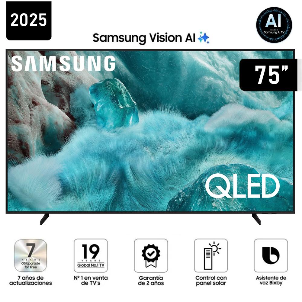 Televisor SAMSUNG QLED 75 UHD 4K Vision AI Smart TV QN75Q7FAAGXPE