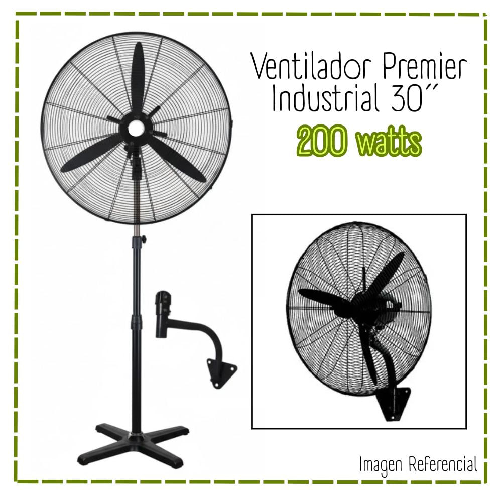 Ventilador Industrial Premier De 30 Pulgadas 2 En 1  200watts