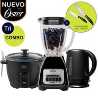 Tri Combo Licuadora BLSTKAG BPB Olla Arrocera CKSTRCB10DFBLK Hervidor BVSTKT3101 y cuchillos75680 02