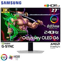 Monitor Gaming Samsung 27 Odyssey OLED G6 QHD (2560x1440) 240HZ, 0.3MS