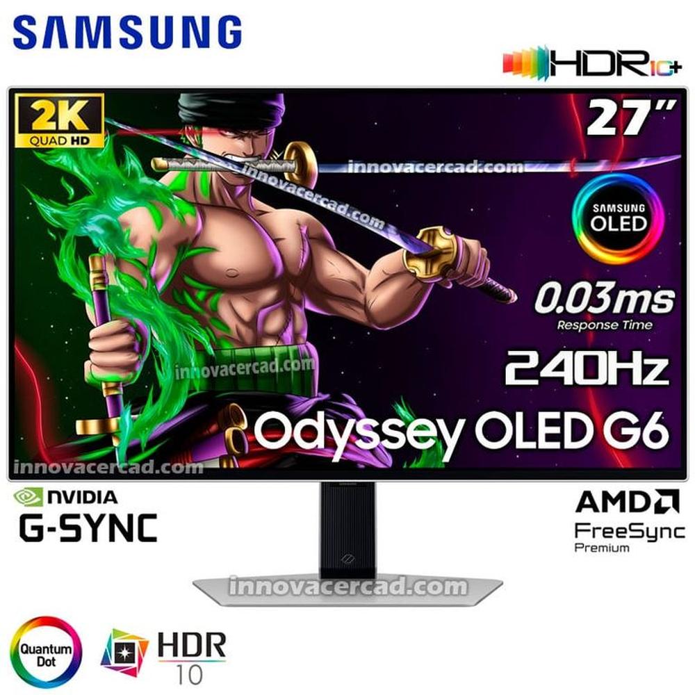 Monitor Gaming Samsung 27 Odyssey OLED G6 QHD (2560x1440) 240HZ, 0.3MS