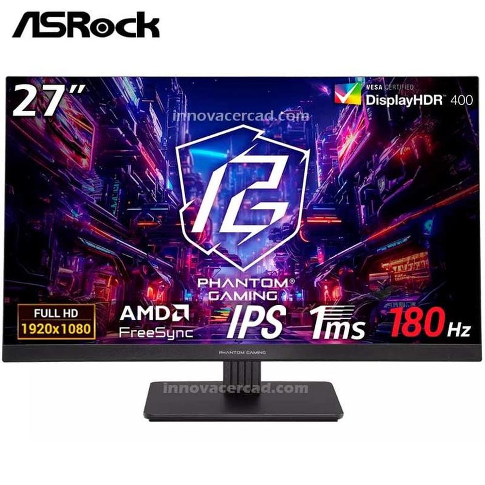 Monitor Gaming Asrock Phantom 27 PG27FFT1B 180hz 1ms IPS FreeSync