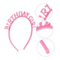 Vincha Feliz Cumpleaños Kawaii Fucsia