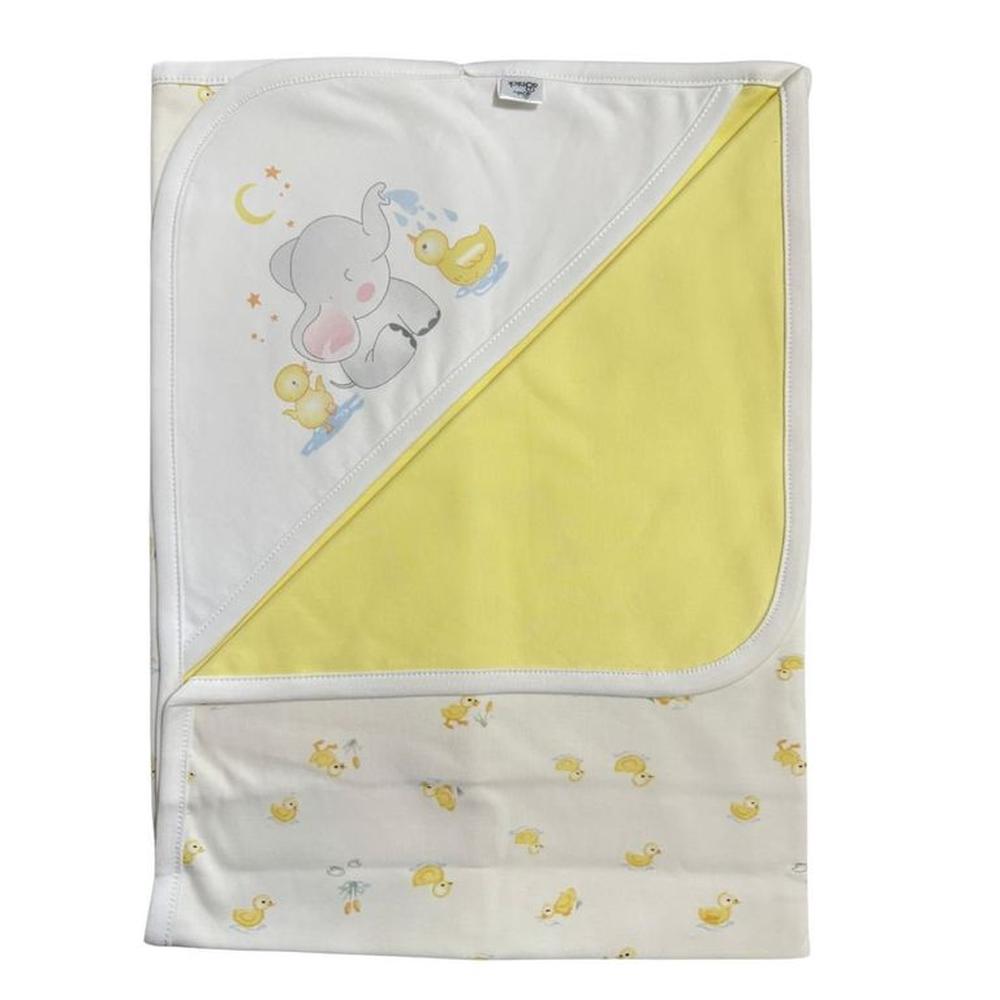 Manta Colcha de Bebé De Algodon Pima Amarillo