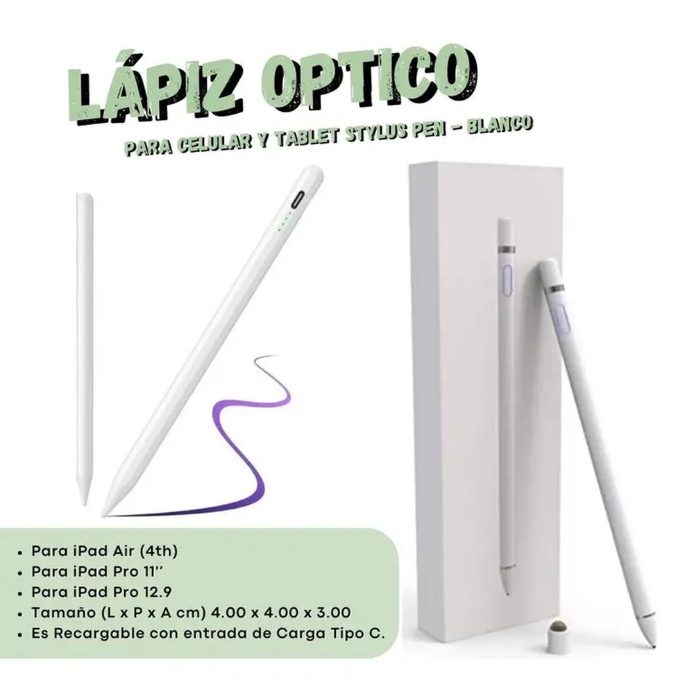 Lápiz Optico Para Celular Y Tablet Stylus Pen - Blanco