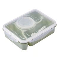 Pack 3 Taper -Lonchera Multiespacio Anti Derrame 5 Compartimientos Verde
