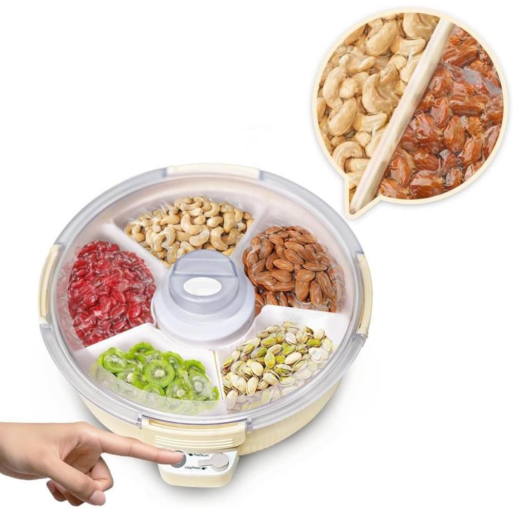 MOJOCO Bandeja Eléctrica para Aperitivos con Tapa