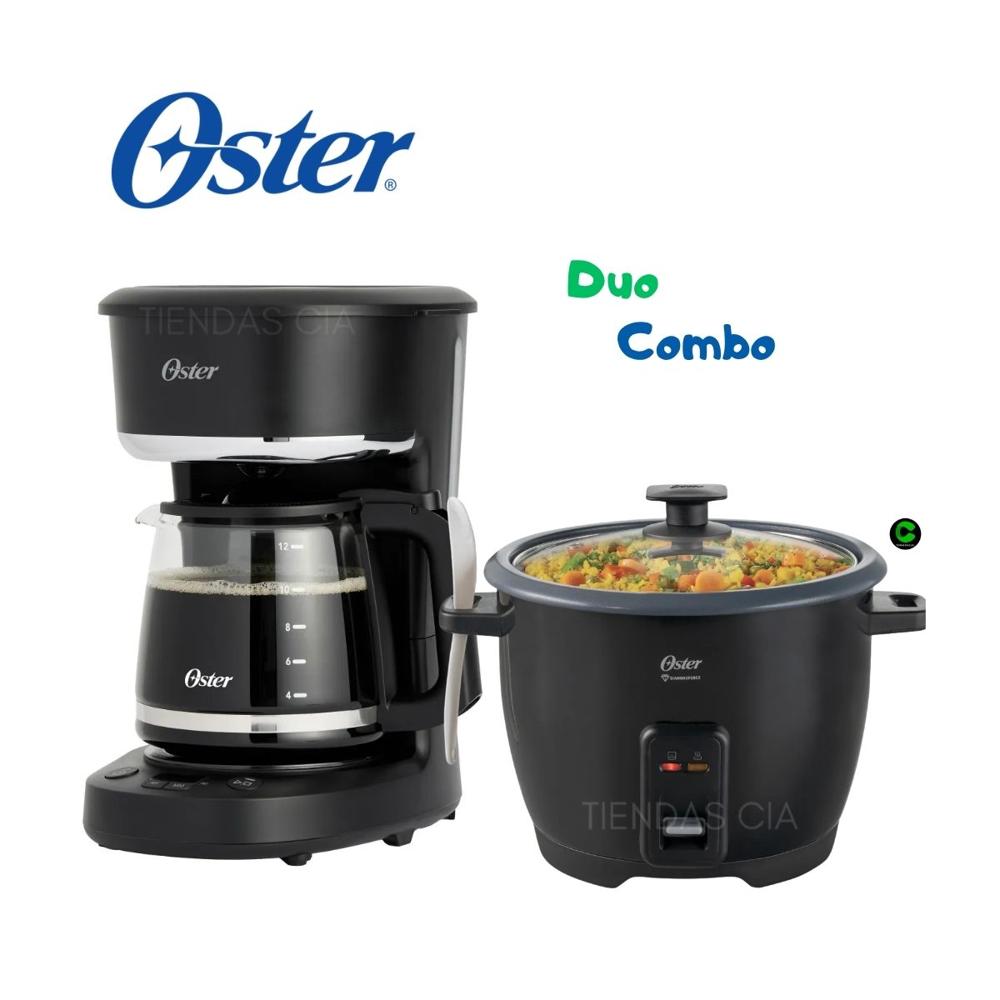 Combo Cafetera Oster BVSTDCP121B y Olla Arrocera Oster 1.8 Litros