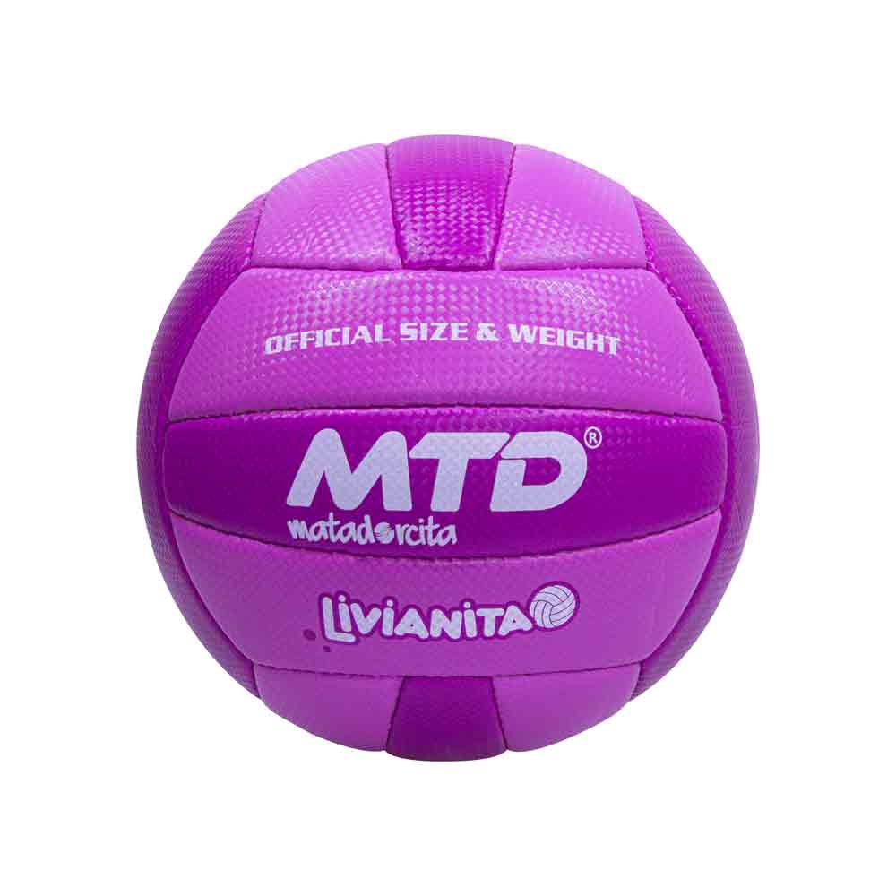 PELOTA P/VOLEY PU/PVC HIBRIDO COSIDO LIVIANITA Color ROSADO Talla 5