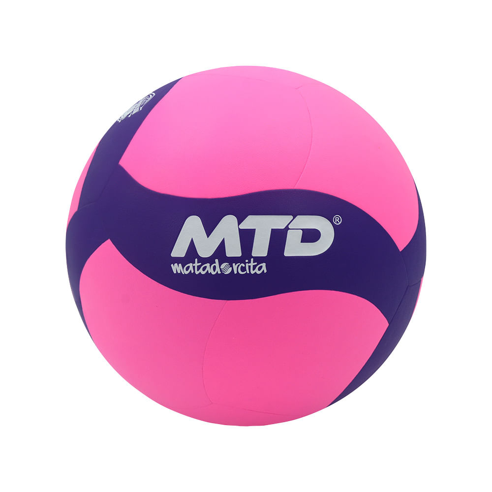 PELOTA P/VOLEY MATADORCITA PU PREMIUM Color ROSADO/MORADO Talla 5
