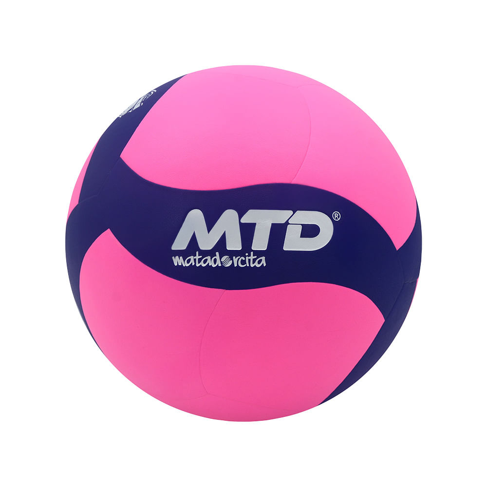 PELOTA P/VOLEY MATADORCITA PU PREMIUM Color AZUL/ROSADO Talla 5