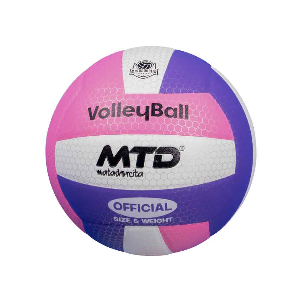 PELOTA P/VOLEY MATADORCITA MOD. CLASICO PANAL Color ROSADO/MORADO Talla 5