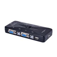 Switch VGA KVM Para 4PC, para 1 monitor, 1 Teclado y 1 Mouse