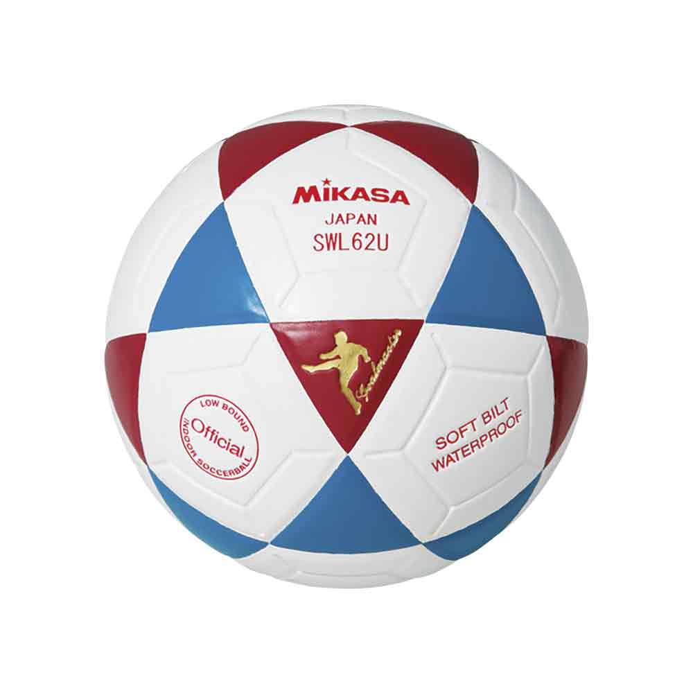 PELOTA P/FUTSAL MIKASA SWL62U CUERO SINT Color BLANCO/ROJO/AZUL Talla 3