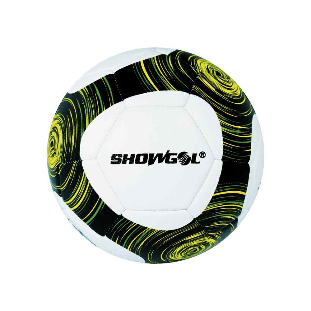 PELOTA P/FUTBOL SHOWGOL CUERO PVC FOAM D Color AMARILLO Talla 4